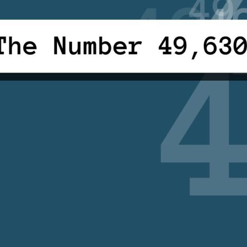 About The Number 49,630