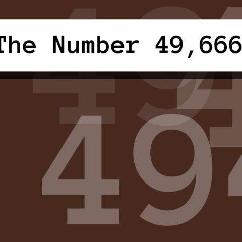 About The Number 49,666