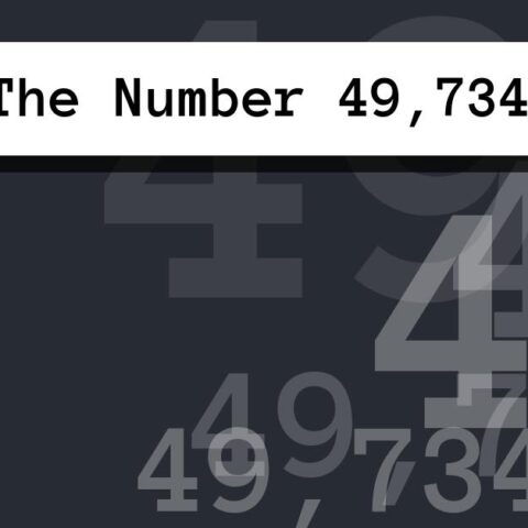 About The Number 49,734