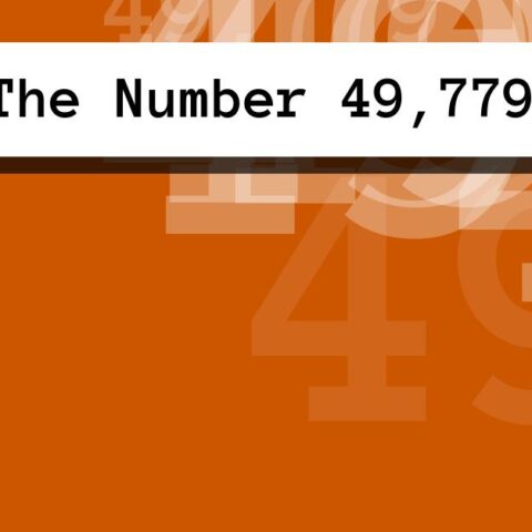 About The Number 49,779