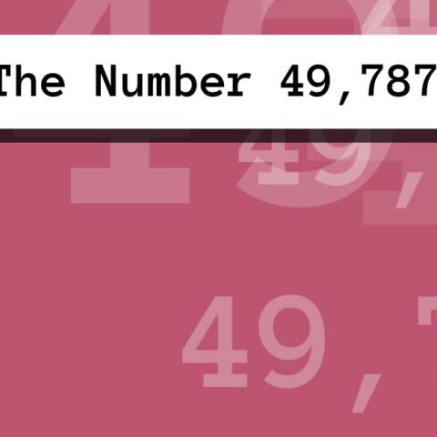 About The Number 49,787