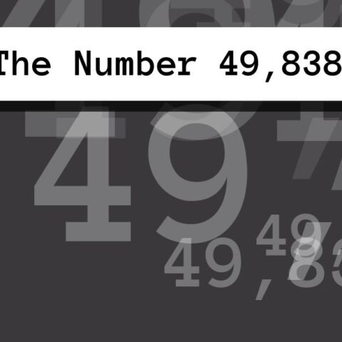 About The Number 49,838