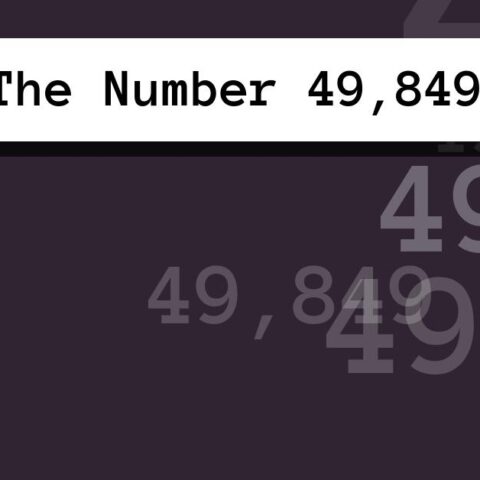 About The Number 49,849