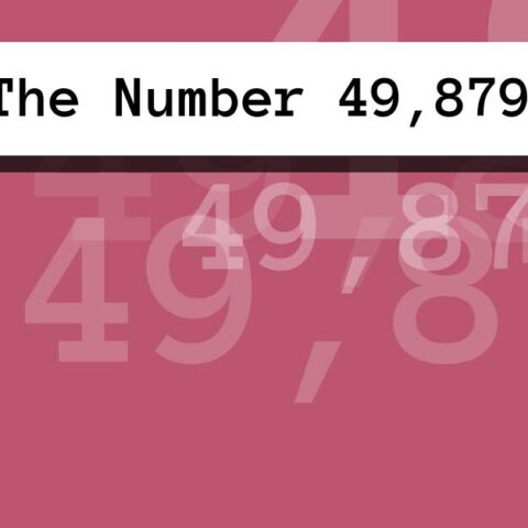 About The Number 49,879