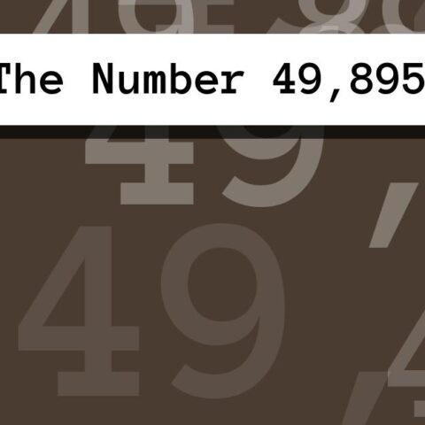 About The Number 49,895