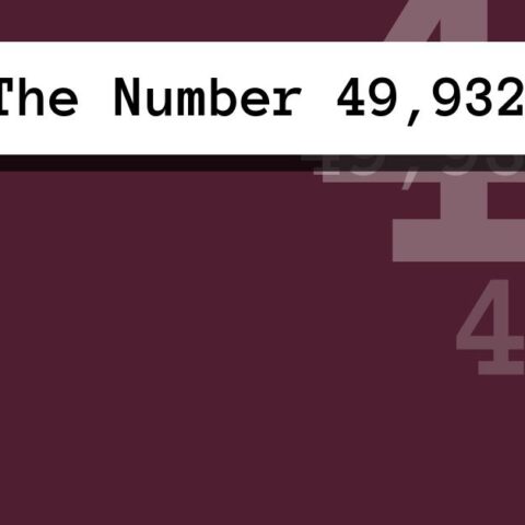 About The Number 49,932