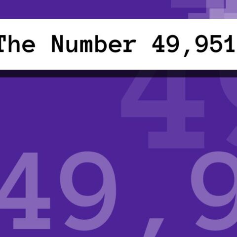 About The Number 49,951
