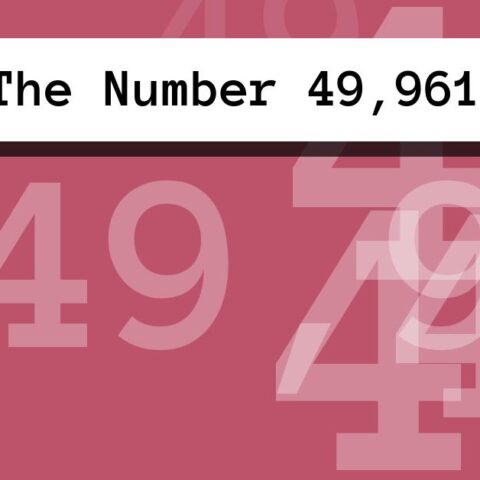 About The Number 49,961