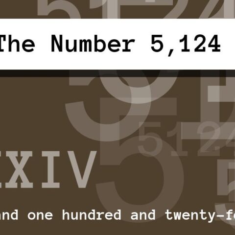 About The Number 5,124