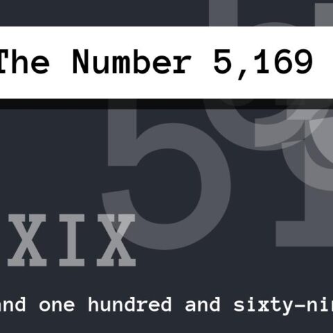 About The Number 5,169