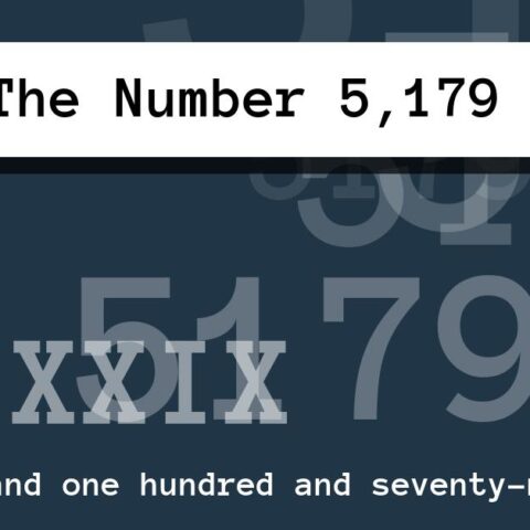 About The Number 5,179