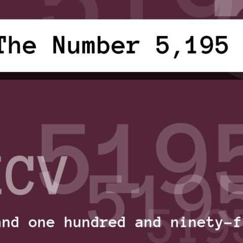 About The Number 5,195