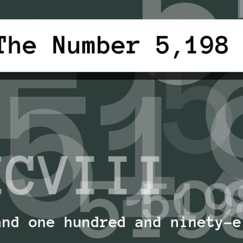 About The Number 5,198