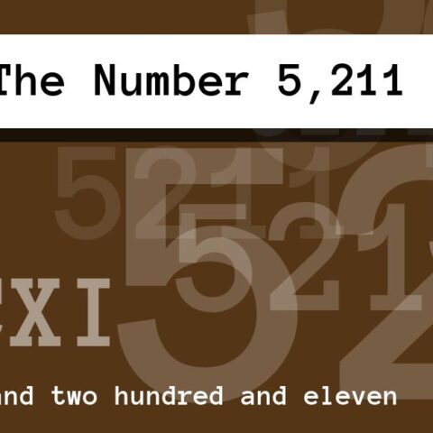About The Number 5,211