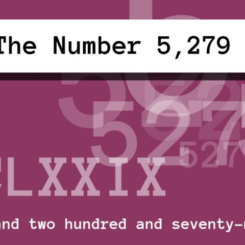 About The Number 5,279
