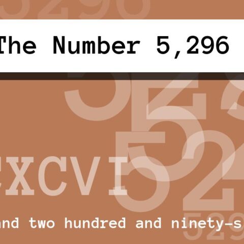 About The Number 5,296