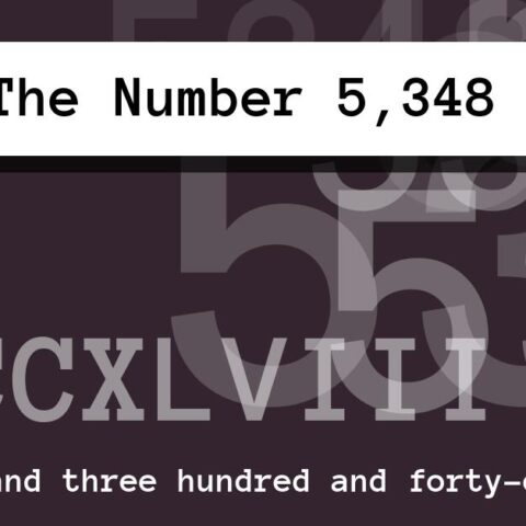 About The Number 5,348