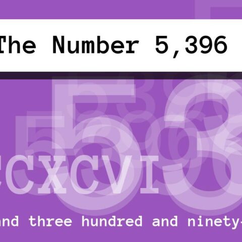 About The Number 5,396