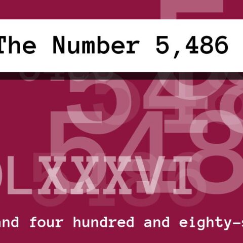 About The Number 5,486