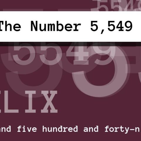 About The Number 5,549