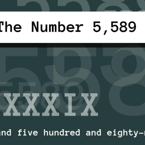 About The Number 5,589