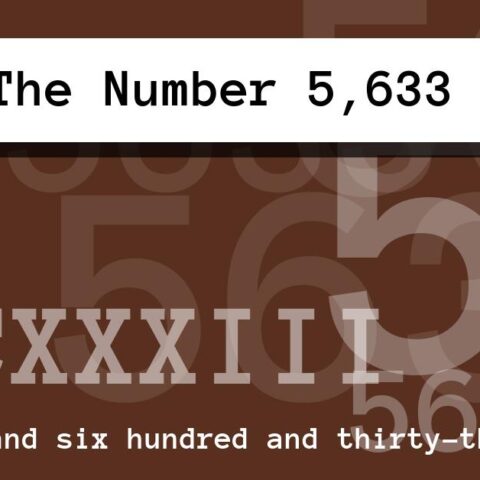 About The Number 5,633