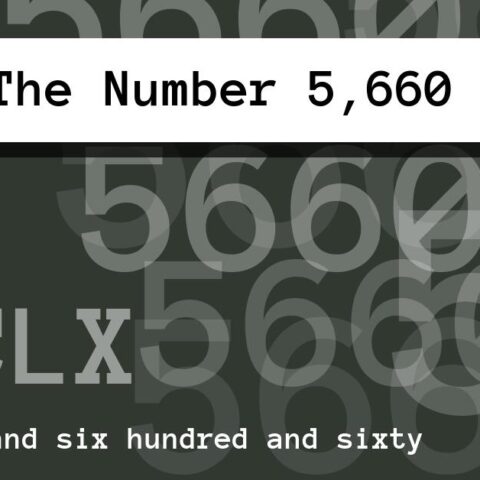 About The Number 5,660