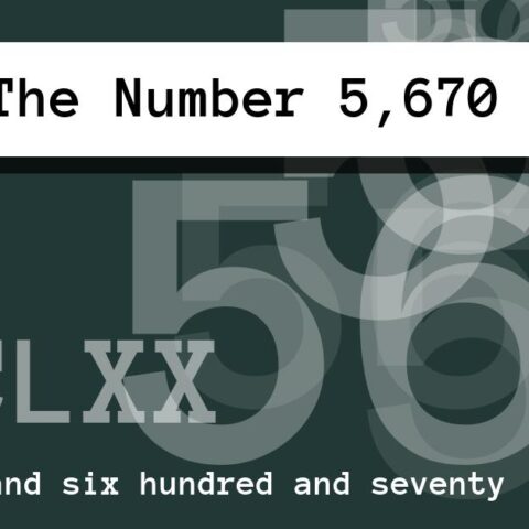 About The Number 5,670
