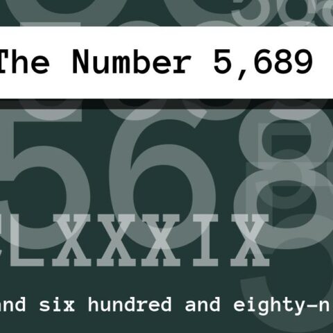 About The Number 5,689