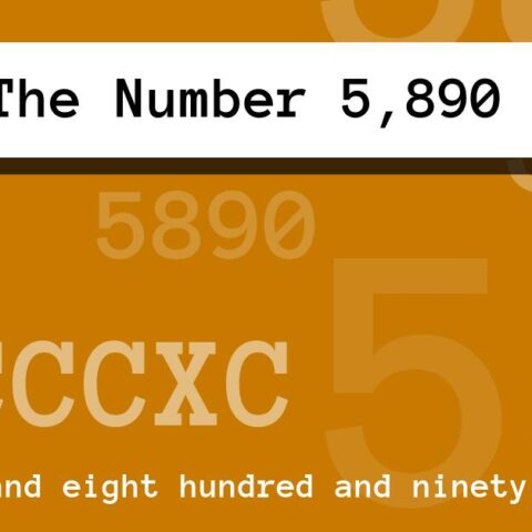 About The Number 5,890