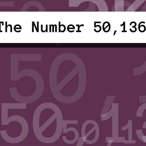 About The Number 50,136