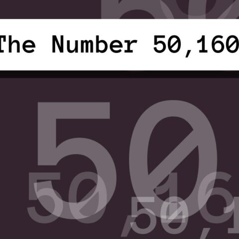 About The Number 50,160