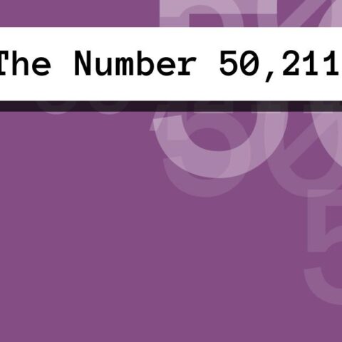 About The Number 50,211