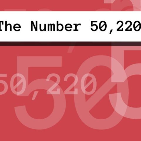 About The Number 50,220