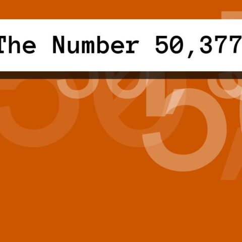 About The Number 50,377