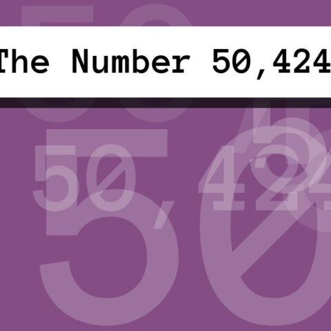 About The Number 50,424