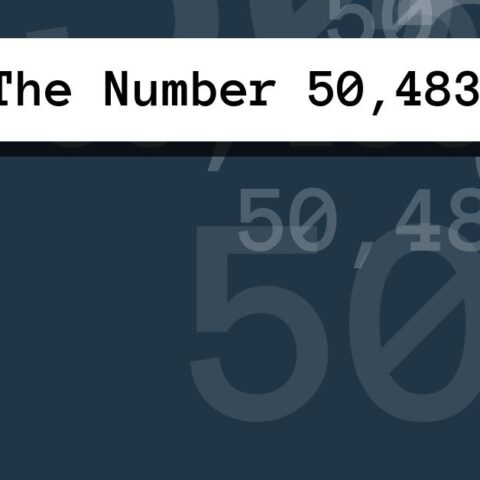 About The Number 50,483