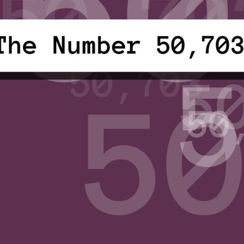 About The Number 50,703