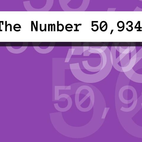 About The Number 50,934
