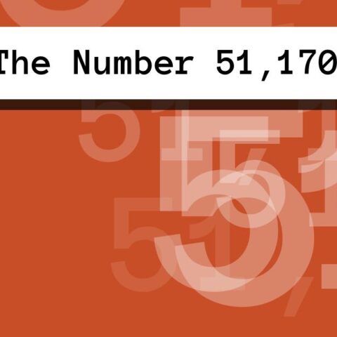 About The Number 51,170