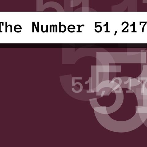 About The Number 51,217