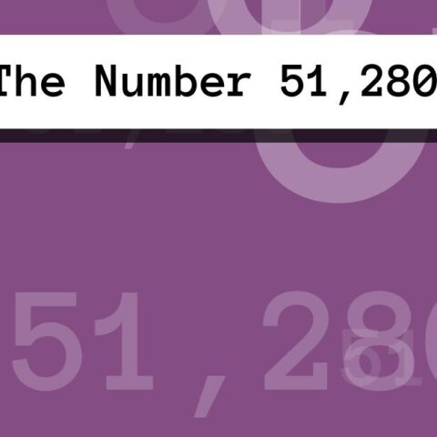 About The Number 51,280