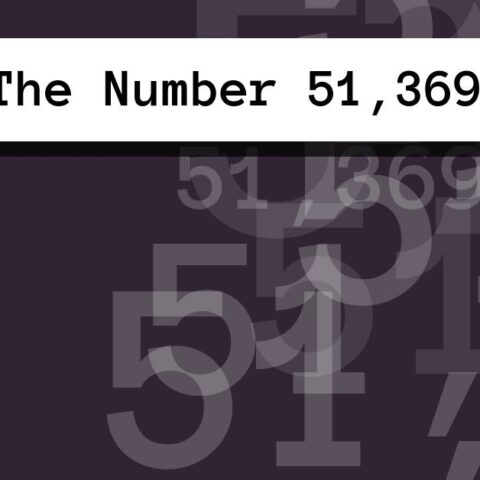 About The Number 51,369