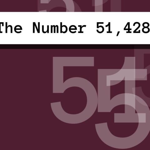 About The Number 51,428