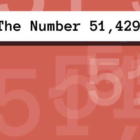 About The Number 51,429