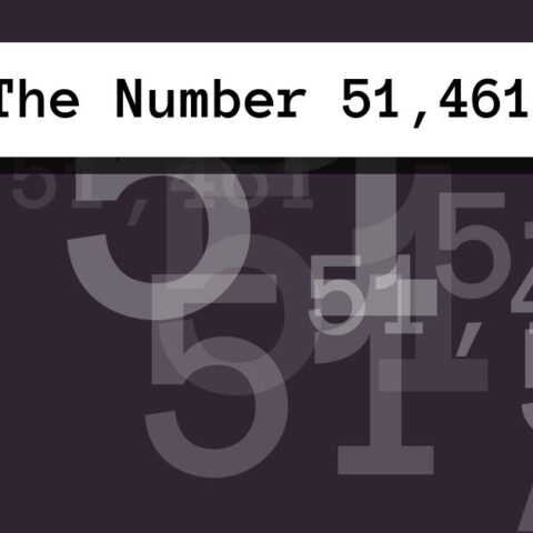 About The Number 51,461