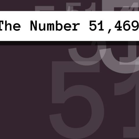 About The Number 51,469