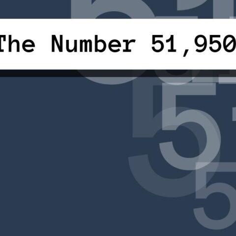 About The Number 51,950