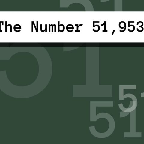 About The Number 51,953