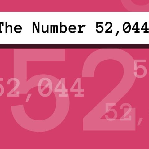 About The Number 52,044